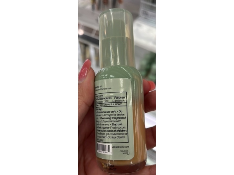 Versed Skin Solution Multi-Serum Skin Tint, 8P Medium Peach, SPF 40, 1 fl oz/30 mL