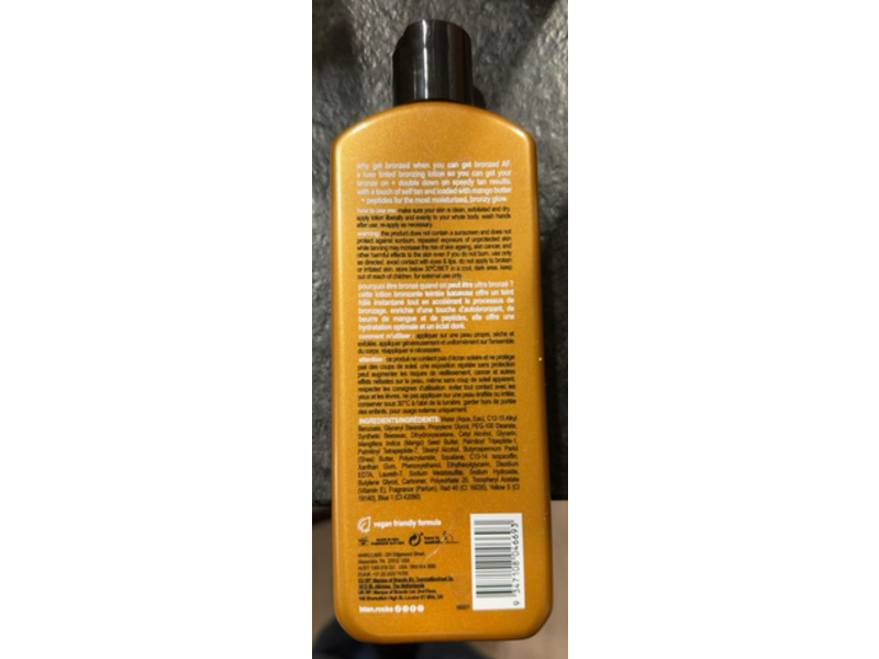 b.tan Bronzed AF Tan Accelerating Bronzing Lotion, 8.45 fl oz/250 mL