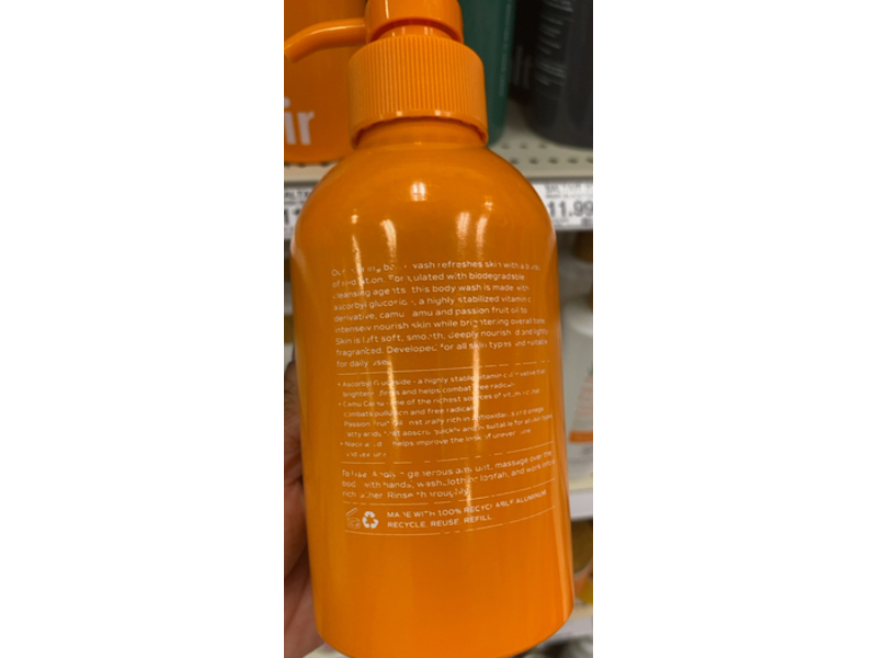 Saltair Exotic Pulp Skin Brightening Serum Body Wash, Citrus Scent, 500 mL