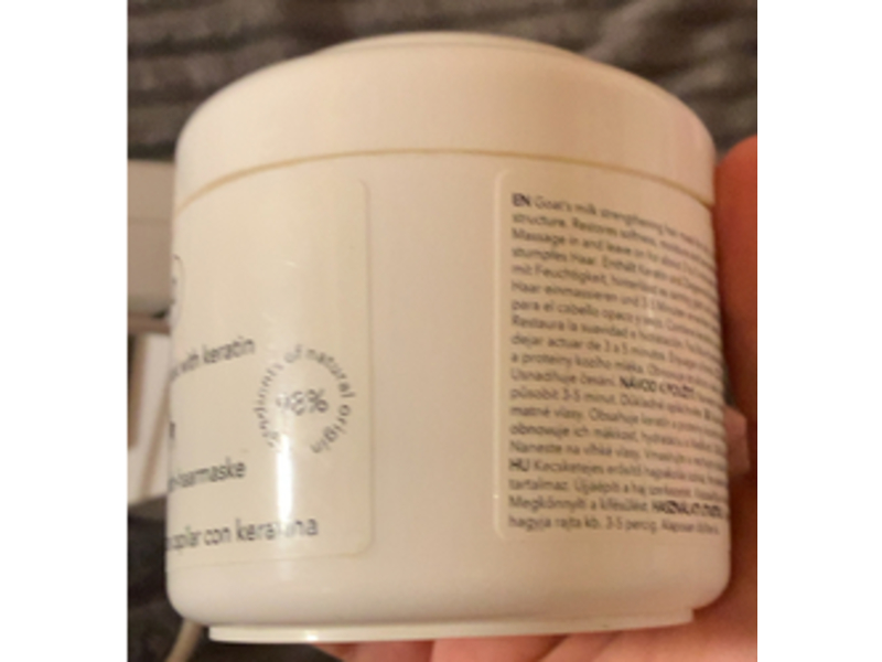 Ziaja Goat's Milk Hair Mask, Keratin, 7.0 fl oz/200 mL