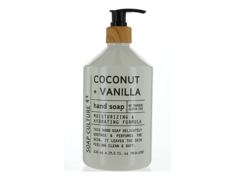 Soap Culture 41 Hand Soap, Fresh Scent, Coconut + Vanilla, 21.5 fl oz/636 mL