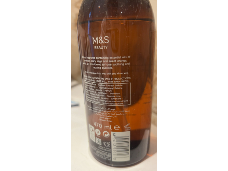 M & S Beauty Calm Apothecary Body Wash, 470 mL