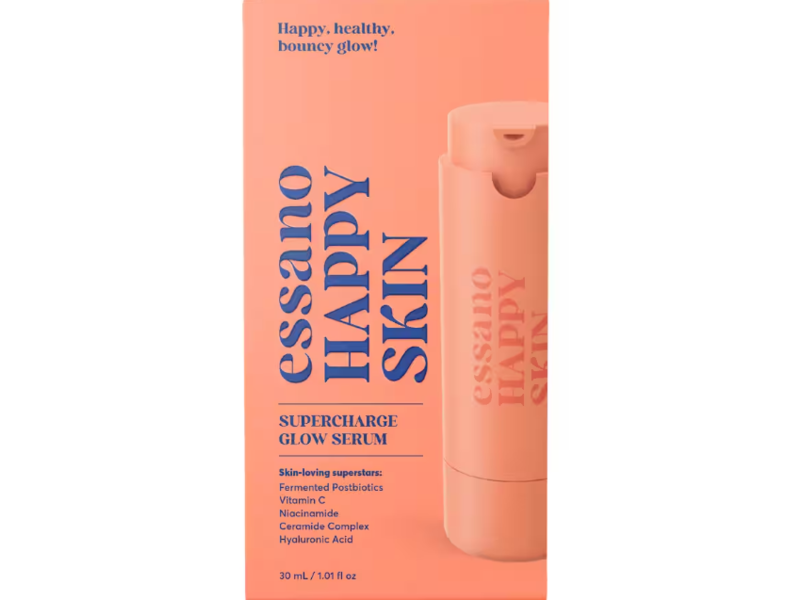 Essano Happy Skin Supercharge Glow Serum, 1 fl oz/30 mL