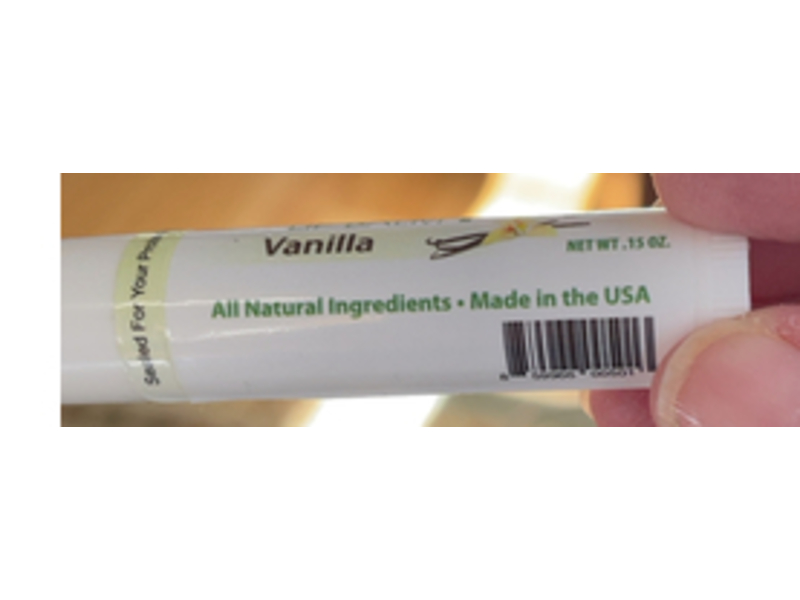 Simply Lip Balm, Vanilla, 0.15 oz/4 g