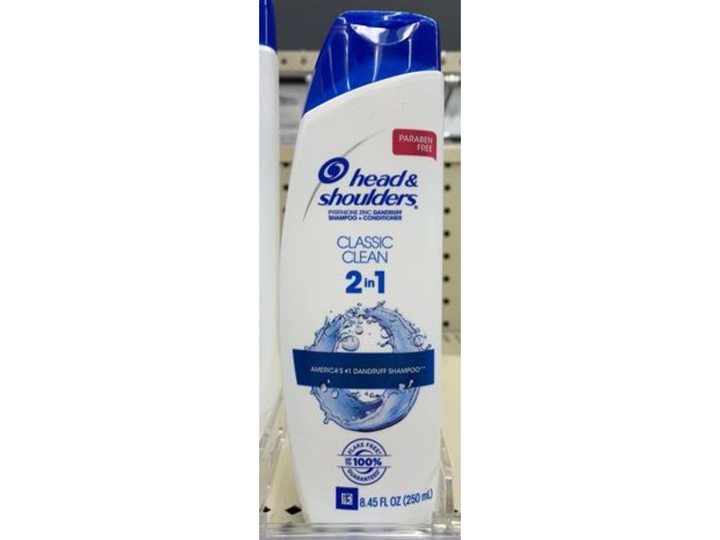 Head & Shoulders 2 In 1 Shampoo & Conditioner, Classic Clean, 8.45 fl oz/250 mL