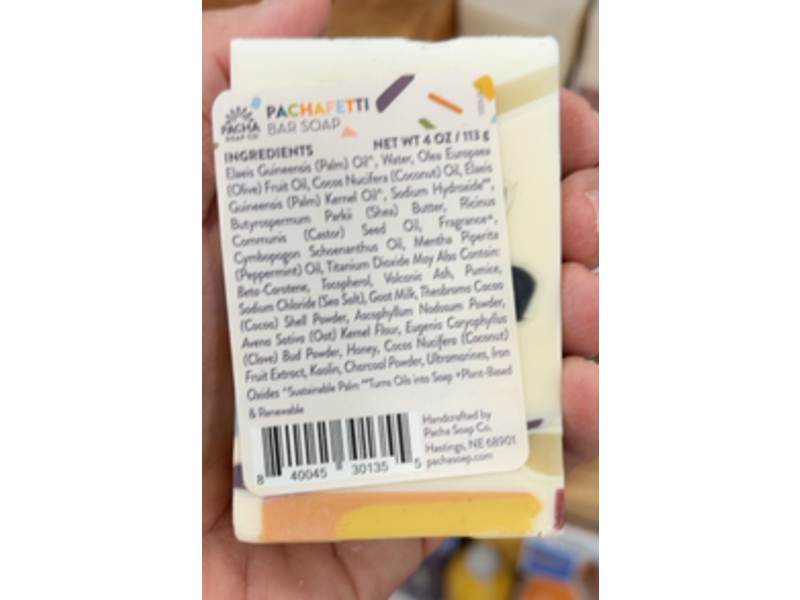 Pacha Soap Pachafetti Bar Soap, 4 oz/113 g