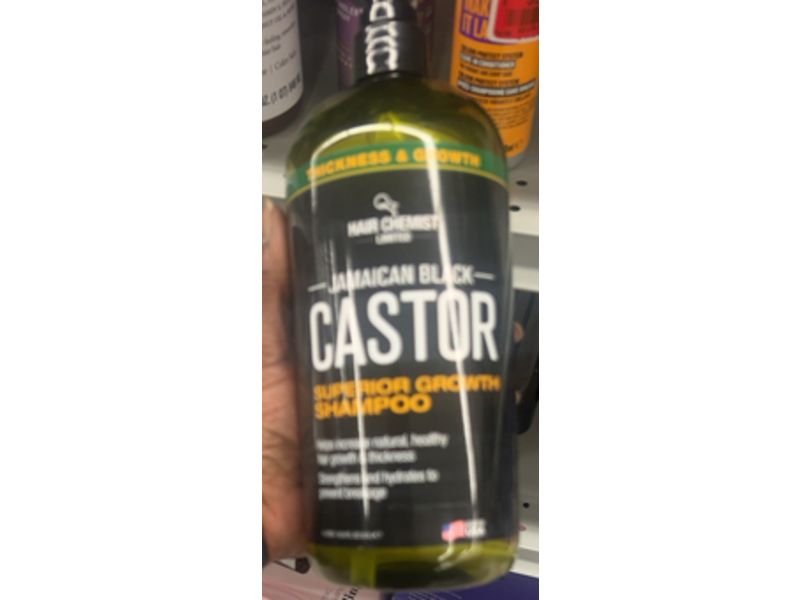 Hair Chemist Superior Growth Shampoo, Jamaican Black Castor, 33.8 fl oz/1 L