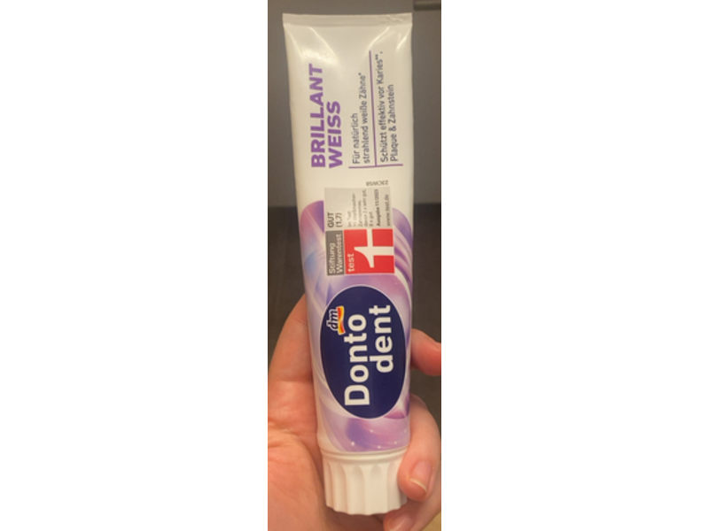 Dm Dontodent Brillant White Toothpaste, 125 mL
