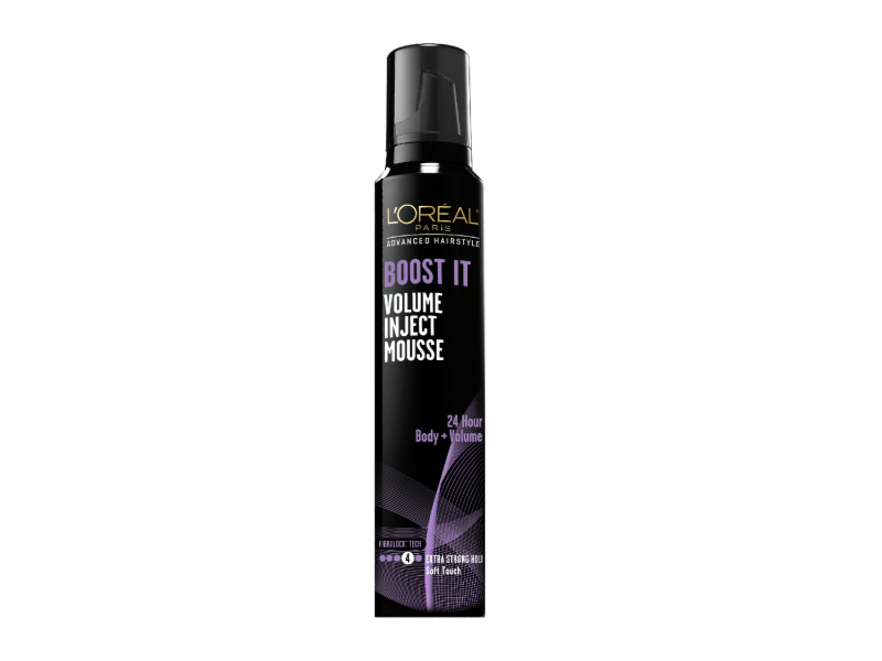 L'Oreal Paris Advanced Hairstyle Boost It Volume Inject Mousse, 8.3 fl oz/235 g, Pack Of 3