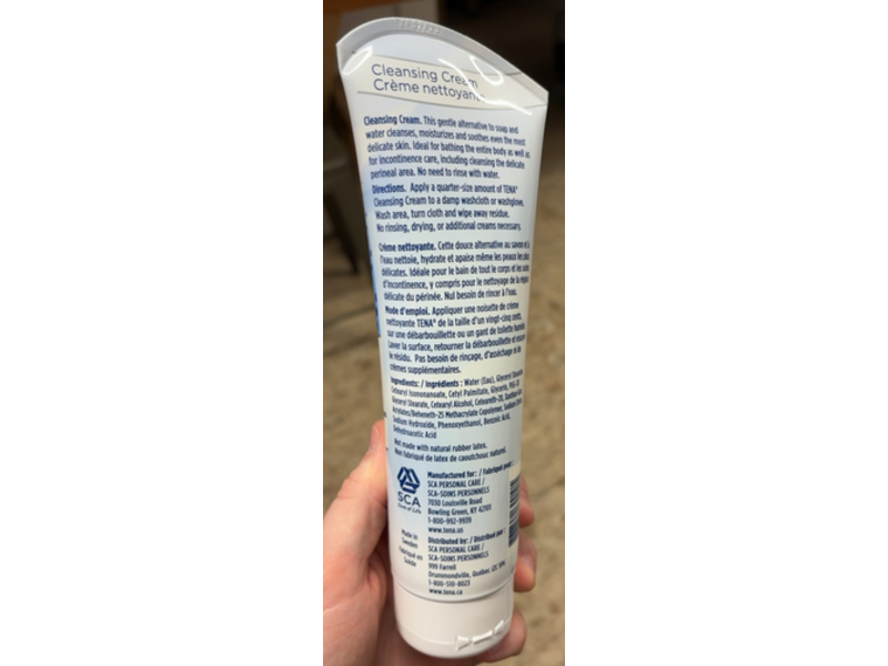 Tena Cleansing Cream, 8.5 fl oz/250 mL