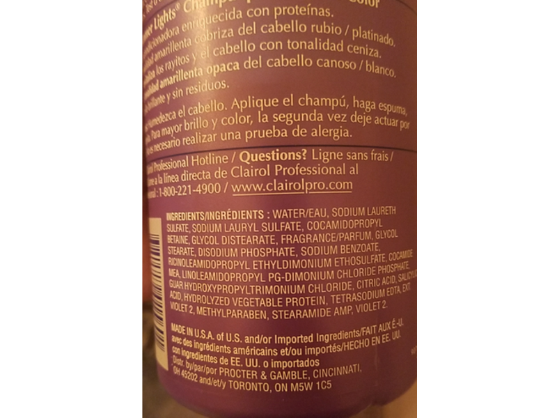 Clairol Shimmer Lights Conditioning Shampoo, Blonde & Silver, 31.5 fl oz/931 mL