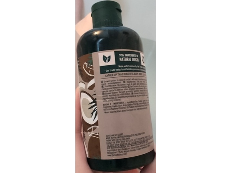 The Body Shop Shower Cream, Coconut , 8.4 fl oz/250 mL