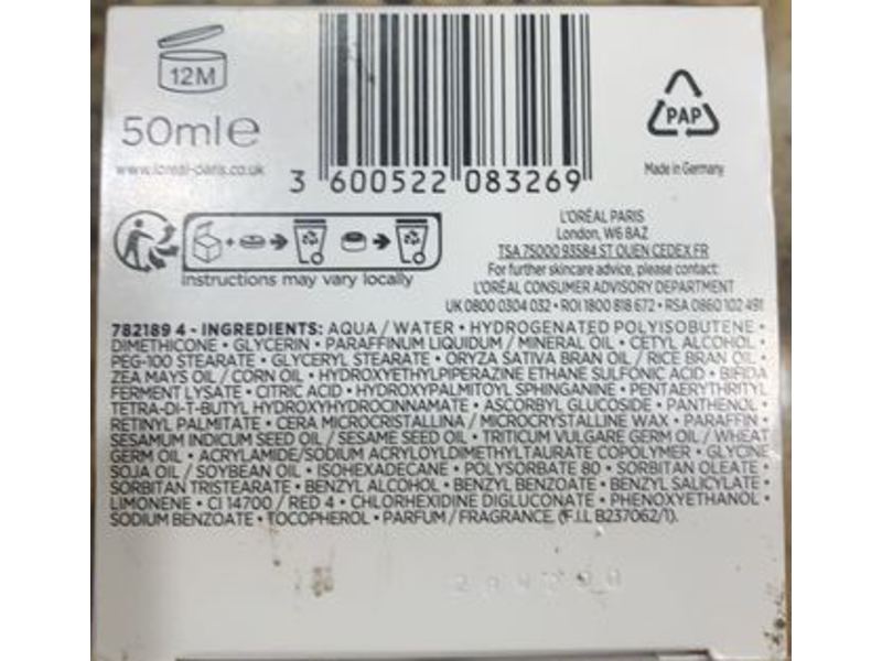 L'Oreal Paris Triple Active Comforting Night Moisturiser, Glycerin + Ceramide, 50 mL