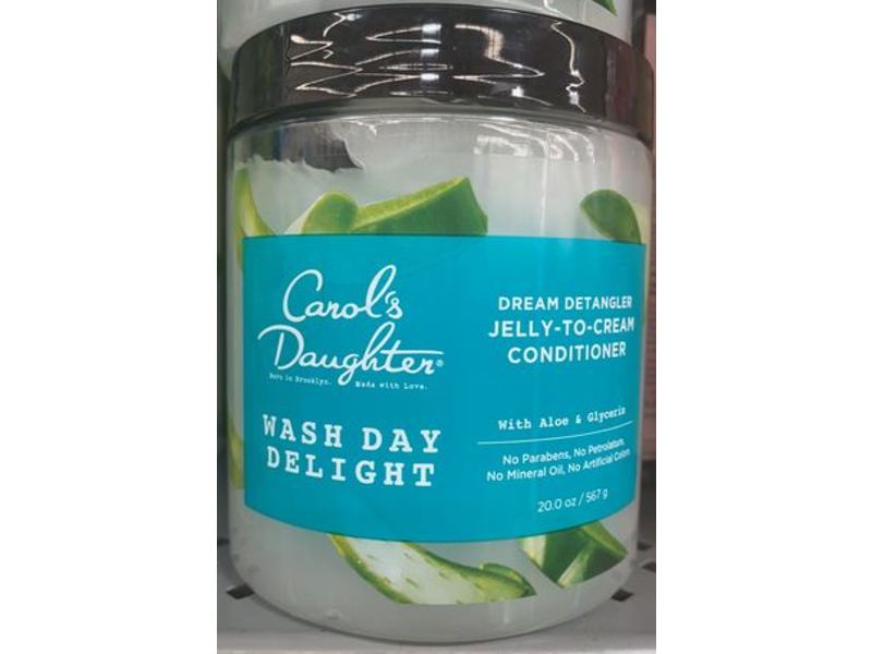 Carol's Daughter Wash Day Delight Cream Detangler Jelly-To-Cream Conditioner, Aloe & Glycerin, 20.0 oz/567 g