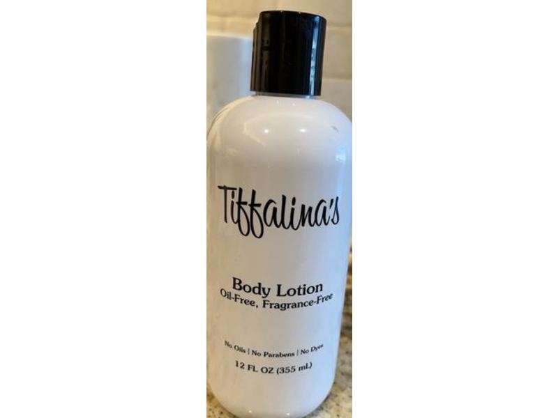 Tiffalina's Oil Free Body Lotion, Fragrance Free, 12 oz/355 mL