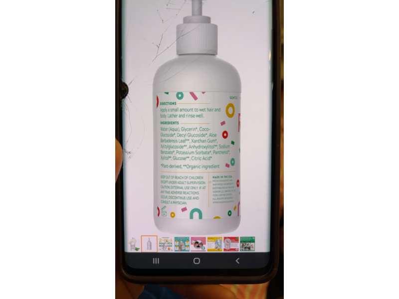 Raising Junior Kids Shampoo & Body Wash, 8 fl oz/236 mL