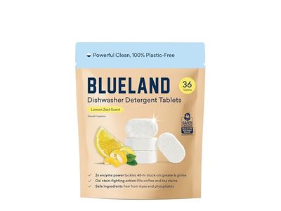 Blueland Dishwasher Detergent Tablets, Lemon Zest Scent, 36 Count