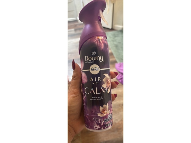 Downy Febreze Calm Air Mist, Lavender & Vanilla Bean, 8.1 oz/230 g, Pack Of 3