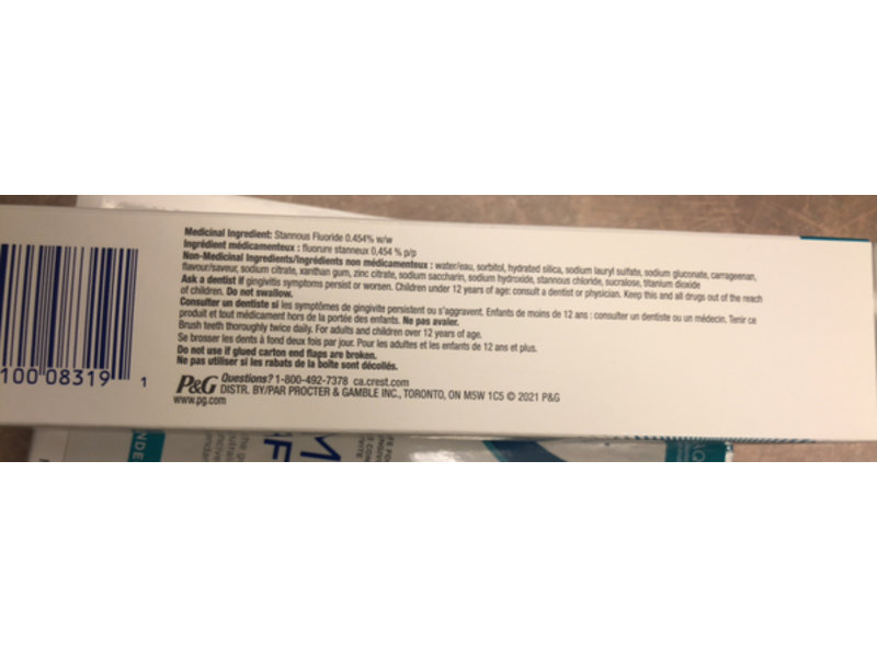 Crest Pro Health Gum Detoxify Toothpaste, Deep Clean, 110 mL