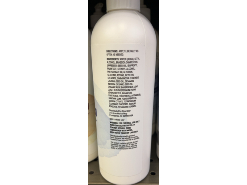Field Day Hand & Body Lotion, Hydrating Jojoba & Shea Butter,16 fl oz/473 mL