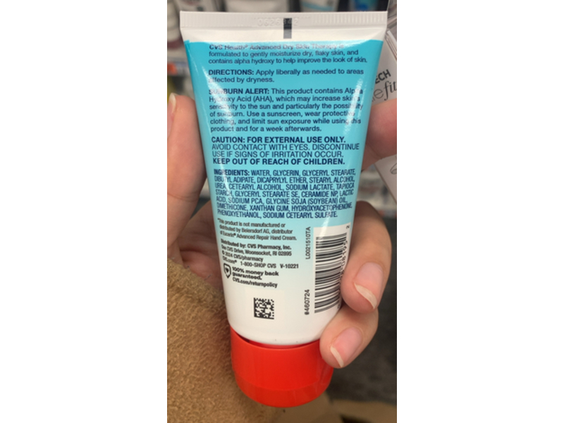 CVS Health Advanced Dry Skin Therapy Soothing Hand Cream, 2.7 oz/77 g