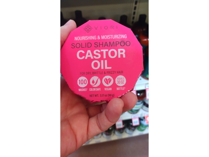 Viori Essential Oil Shampoo Bar, Chamomile Rose, 3.17 oz/90 g