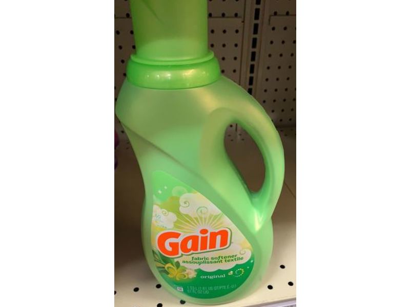 Gain Fabric Softener, Original, 60 Loads, 51 fl oz/1.53 L