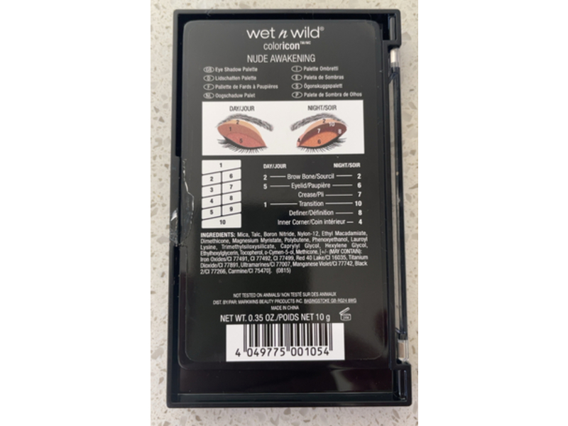 Wet N Wild Eyeshadow Palette, E757A Nude Awakening, 0.35 oz/10 g