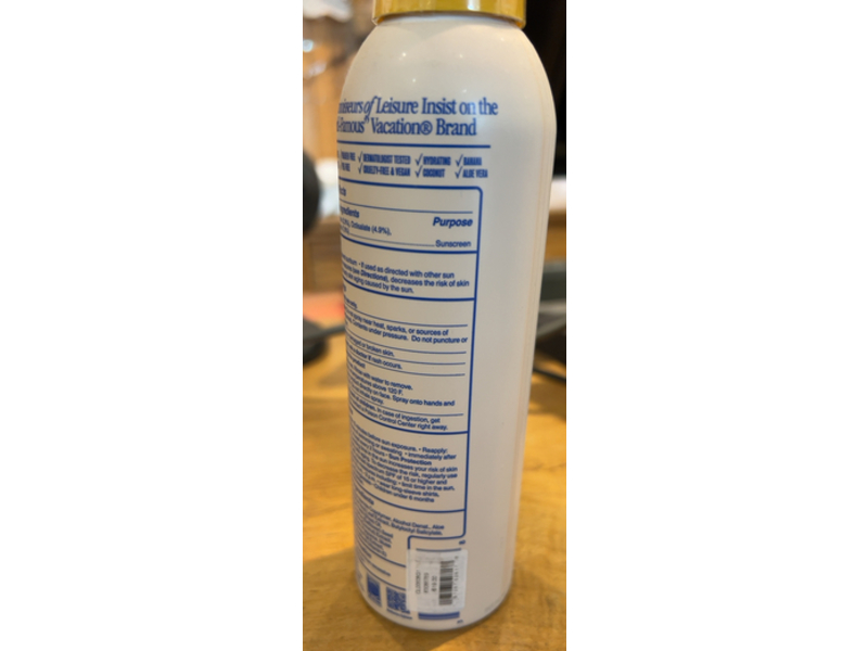 Vacation Classic Sunscreen Spray, SPF 30, 6 fl oz/177 mL, Pack Of 3