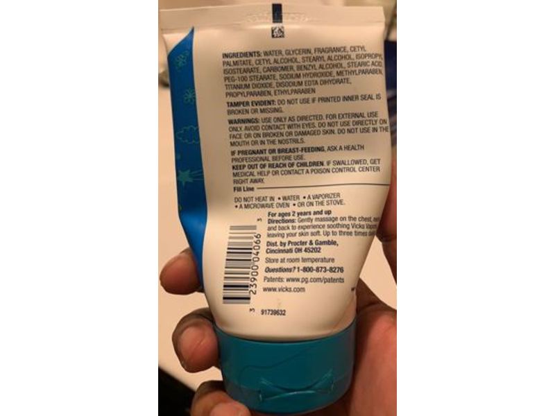Vicks Children's Vapo Cream, Soothing Vapors, 3.00 oz/85 g