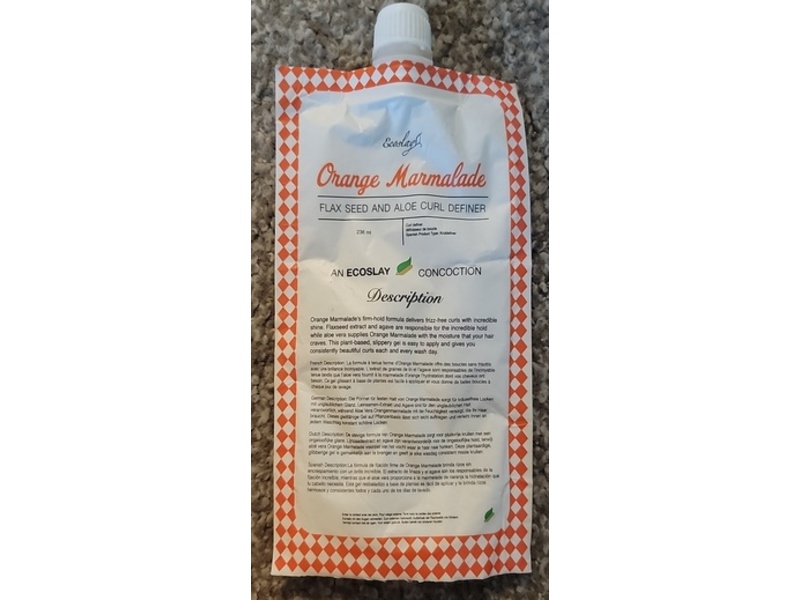 Ecoslay Orange Marmalade Flax Seed and Aloe Curl Definer, 236 mL