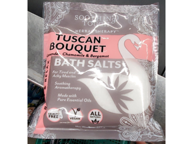 Soothing Touch Tuscan Bouquet Bath Salts, Lavender, Chamomile & Bergamot, 8 oz/227 g