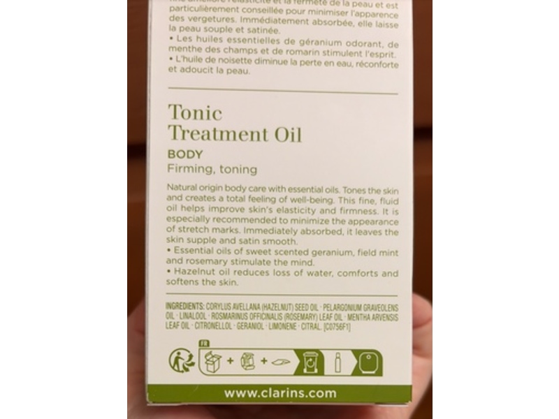 Clarins Tonic Body Treatment Oil, 3.4 fl oz/100 mL