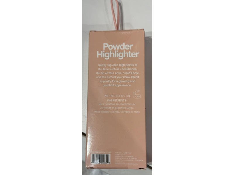 Enchante Accessories Powder Highlighter, Light Gold, 0.14 oz/4 g