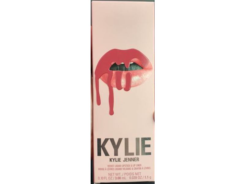 Kylie Velvet Liquid Lipstick & Lip Liner, Posie K, 0.10 fl oz/3.00 mL, 0.039 oz/1.1 g