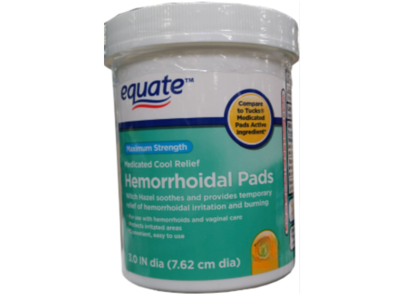 Equate Hemorrhoidal Pads, 200 Count