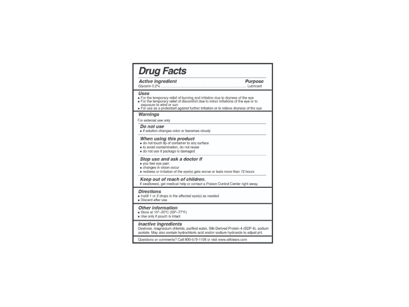 Silk Tears Lubricating Eye Drops, 0.01 fl oz/0.35 mL
