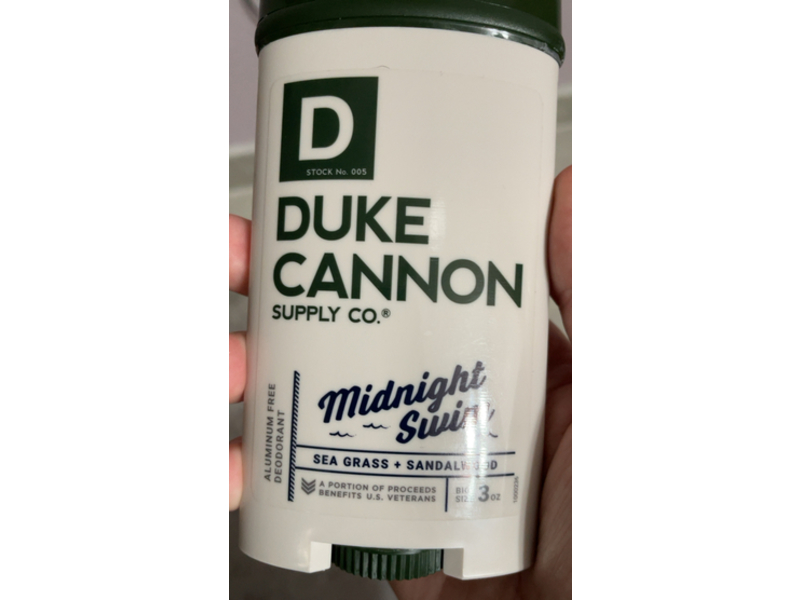 Duke Cannon Supply Co. Aluminium Free Deodorant, Midnight Swim, 3 oz, Pack Of 2
