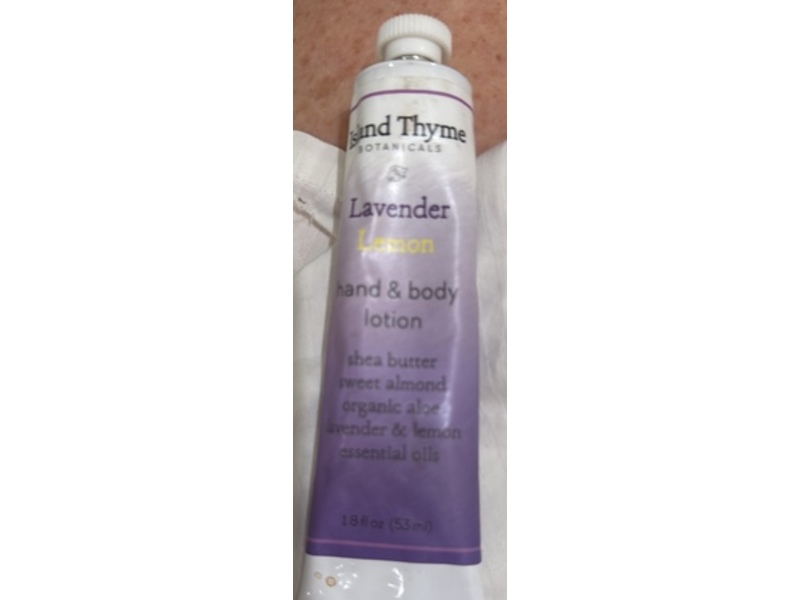 Island Thyme Hand & Body Lotion, Lavender Lemon, 1.8 fl oz/53 mL