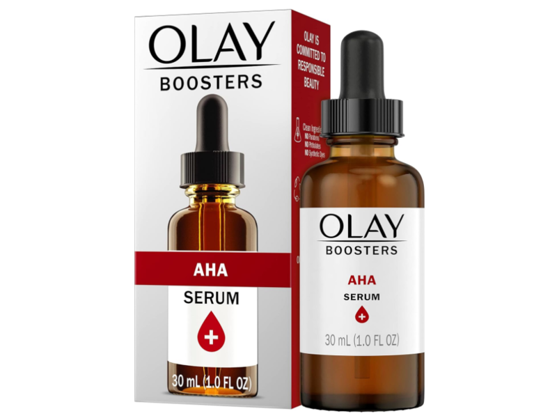 Olay Boosters AHA Brightening Serum, 1.0 fl oz/30 mL
