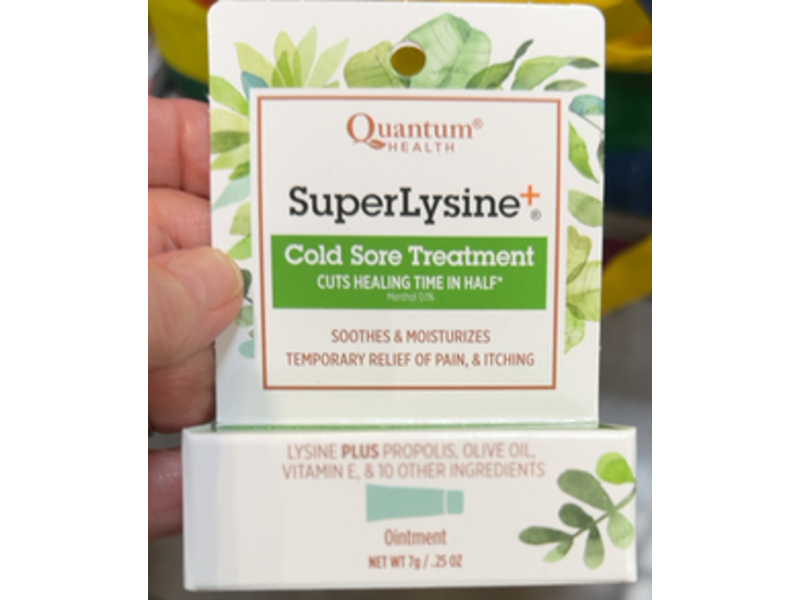 Quantum Health Super Lysine Cold Sore Treatment, 0.25 oz/7 g