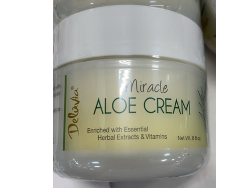Deluvia Miracle Aloe Cream, Essential Herbal Extracts & Vitamins, 8 fl oz/237 mL
