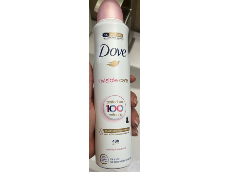 Dove Invisible Care Body Moisturising Cream, Water Lily & Rose Scent, 8.45 fl oz/250 mL