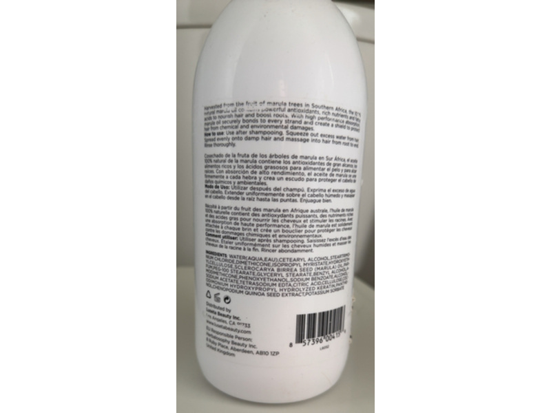 Luseta Volumizing & Hydrating Conditioner, Marula Oil, 33.8 fl oz/1 L