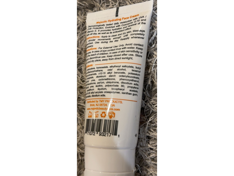 M Skin Care Hydrating Face Cream, SPF 30, Coenzyme Q10 & Vitamin E, 1.76 oz/50 g