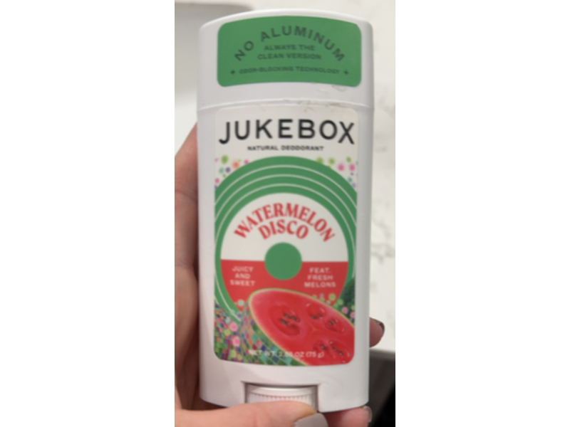 Jukebox Natural Deodorant, Watermelon Disco, 2.65 oz/75 g