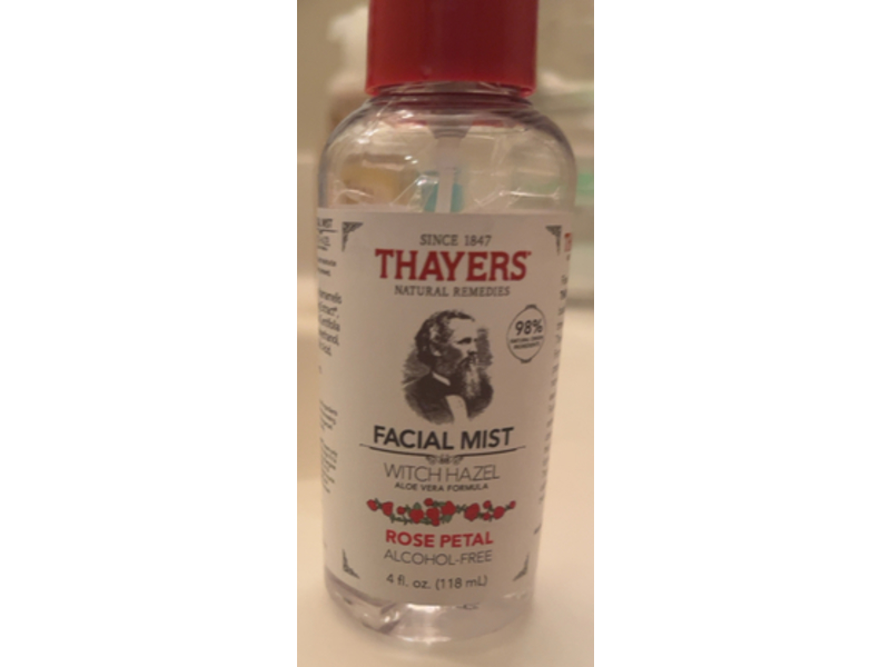 Thayers Witch Hazel Facial Mist, Rose Petal, 4 fl oz/118 mL