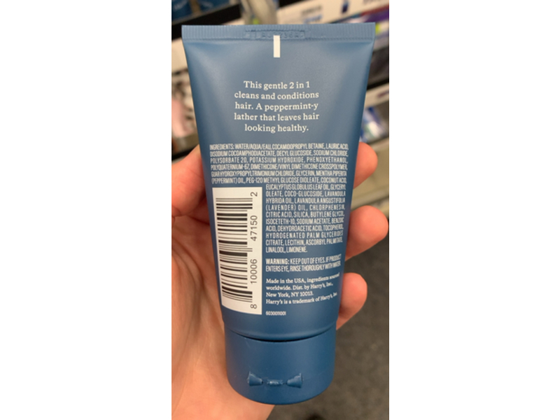 Harry's 2 In 1 Shampoo & Conditioner, 2 fl oz/60 mL