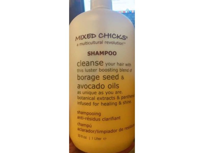 Mixed Chicks Shampoo, Borage Seed & Avocado Oils, 33 fl oz/1 L