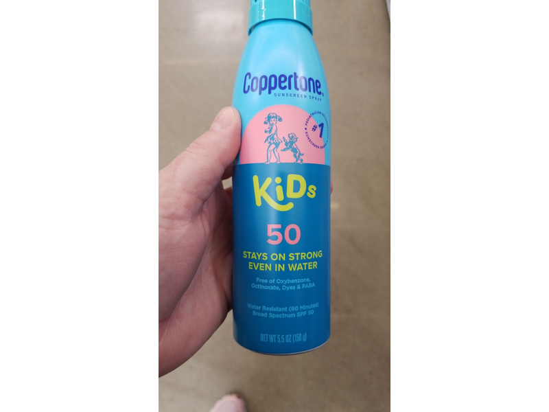 Coppertone Kids Sunscreen Spray, SPF 50, 5.5 oz/156 g